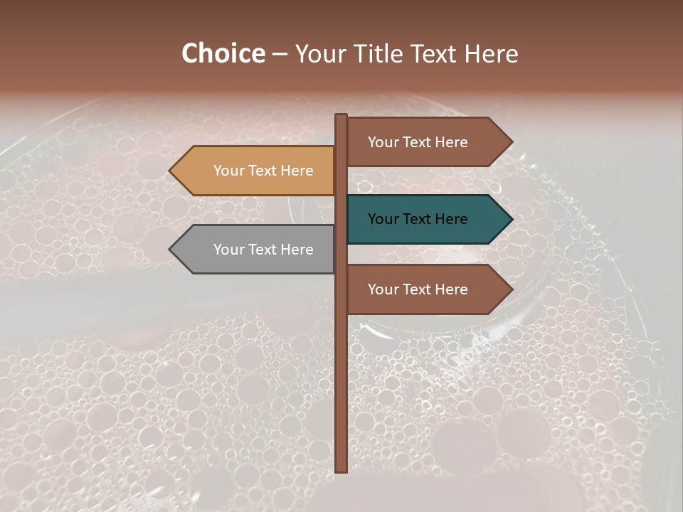 A Spoon In A Pot Filled With Liquid PowerPoint Template