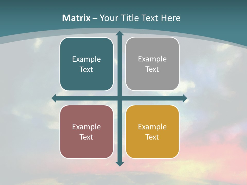 A Painting Of A Field With Clouds In The Sky PowerPoint Template