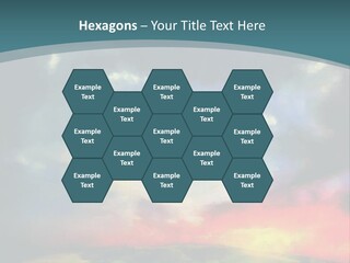 A Painting Of A Field With Clouds In The Sky PowerPoint Template