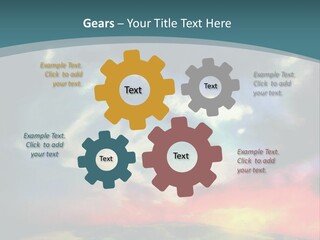 A Painting Of A Field With Clouds In The Sky PowerPoint Template