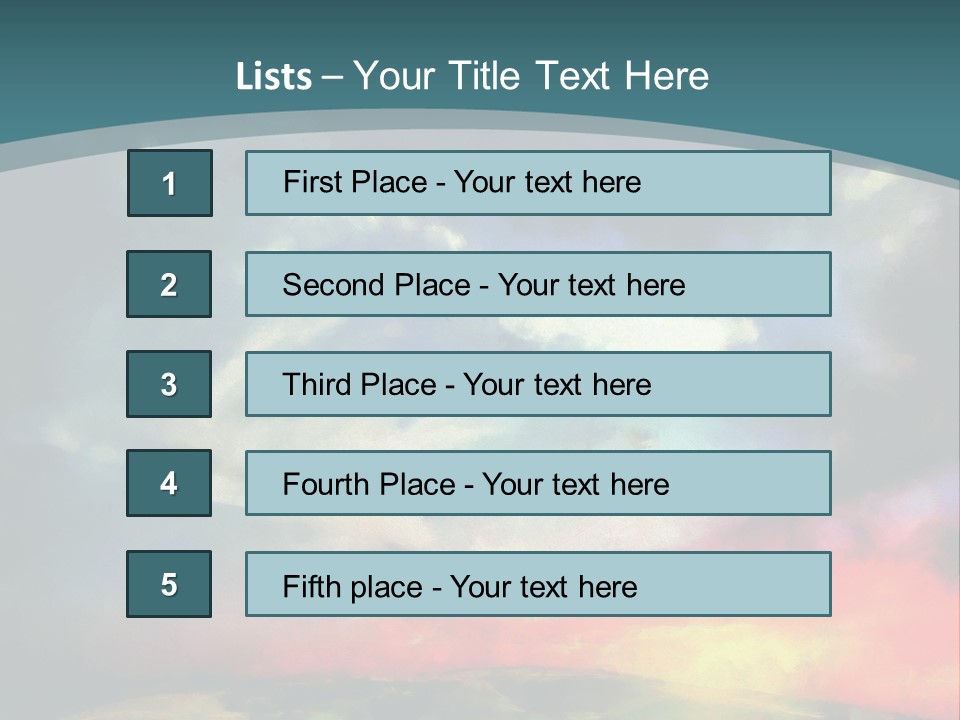 A Painting Of A Field With Clouds In The Sky PowerPoint Template