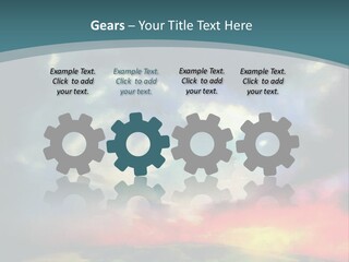 A Painting Of A Field With Clouds In The Sky PowerPoint Template