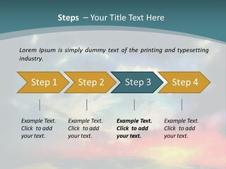 A Painting Of A Field With Clouds In The Sky PowerPoint Template
