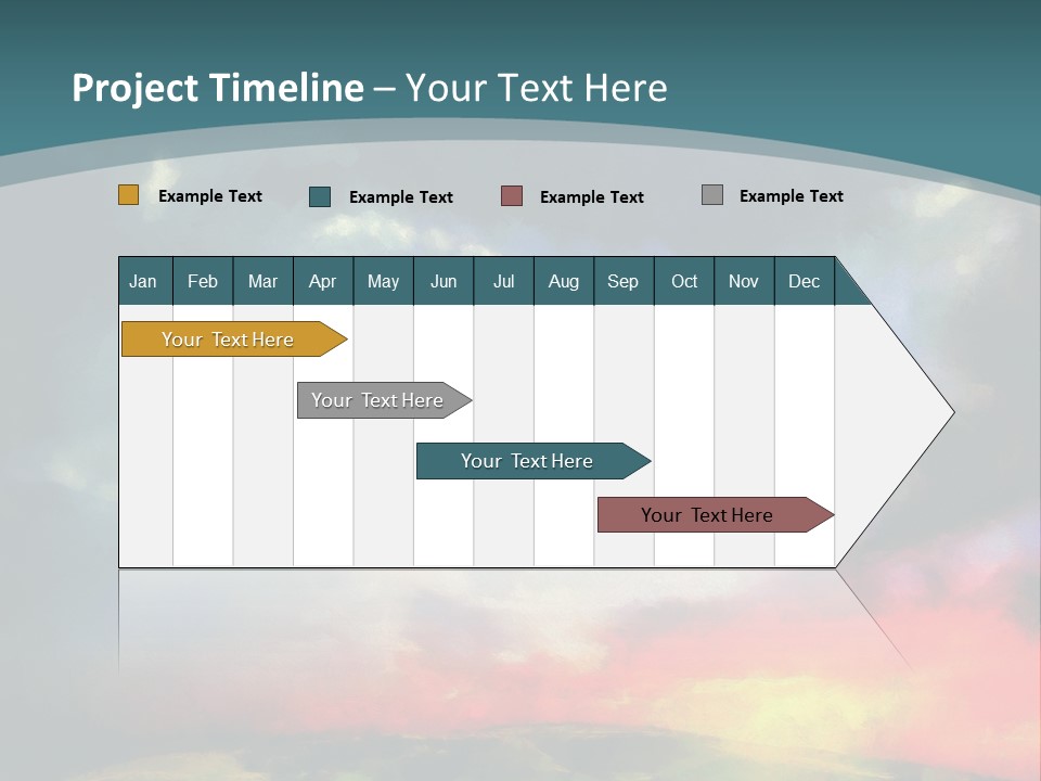 A Painting Of A Field With Clouds In The Sky PowerPoint Template