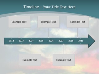 A Painting Of A Field With Clouds In The Sky PowerPoint Template