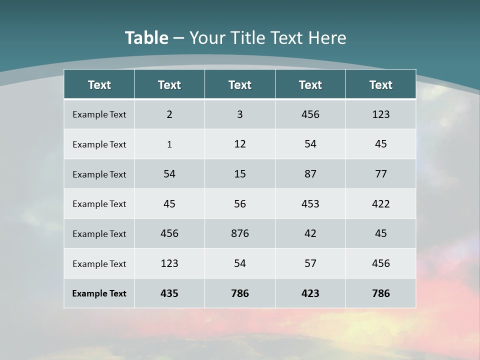 A Painting Of A Field With Clouds In The Sky PowerPoint Template