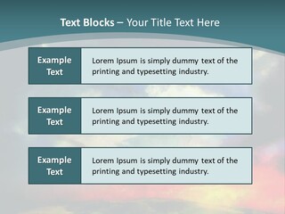 A Painting Of A Field With Clouds In The Sky PowerPoint Template