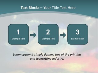 A Painting Of A Field With Clouds In The Sky PowerPoint Template