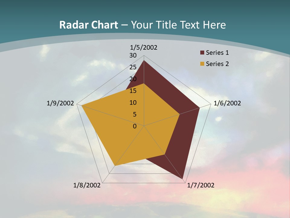 A Painting Of A Field With Clouds In The Sky PowerPoint Template