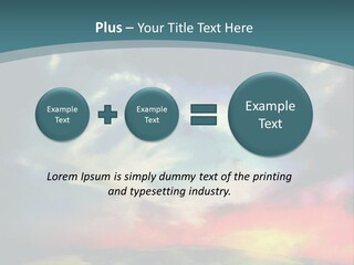 A Painting Of A Field With Clouds In The Sky PowerPoint Template