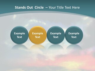 A Painting Of A Field With Clouds In The Sky PowerPoint Template