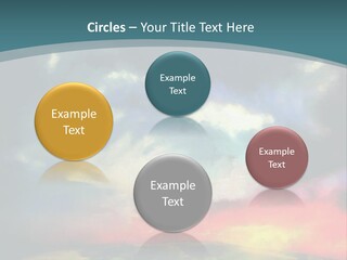 A Painting Of A Field With Clouds In The Sky PowerPoint Template