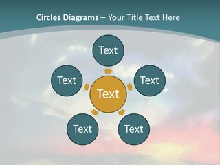 A Painting Of A Field With Clouds In The Sky PowerPoint Template