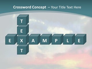 A Painting Of A Field With Clouds In The Sky PowerPoint Template