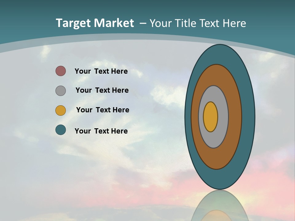 A Painting Of A Field With Clouds In The Sky PowerPoint Template