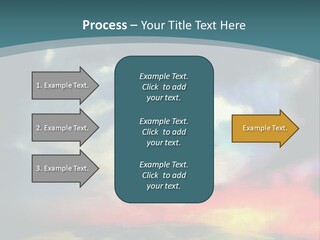 A Painting Of A Field With Clouds In The Sky PowerPoint Template