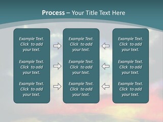 A Painting Of A Field With Clouds In The Sky PowerPoint Template