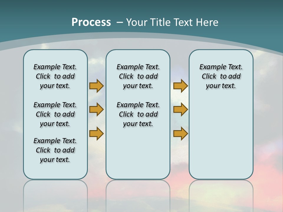 A Painting Of A Field With Clouds In The Sky PowerPoint Template