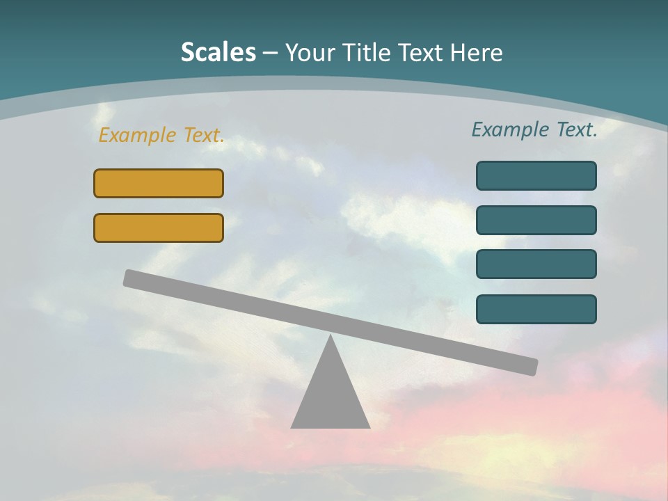 A Painting Of A Field With Clouds In The Sky PowerPoint Template