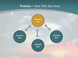 A Painting Of A Field With Clouds In The Sky PowerPoint Template