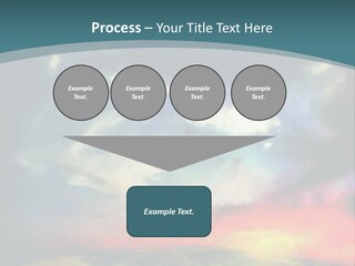 A Painting Of A Field With Clouds In The Sky PowerPoint Template