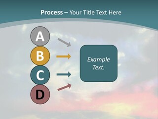 A Painting Of A Field With Clouds In The Sky PowerPoint Template