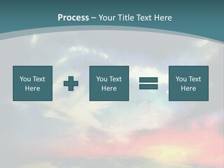 A Painting Of A Field With Clouds In The Sky PowerPoint Template