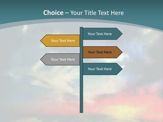 A Painting Of A Field With Clouds In The Sky PowerPoint Template