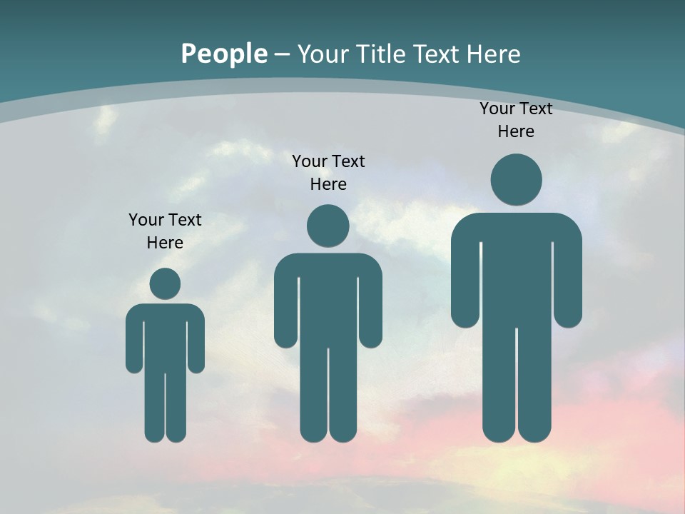 A Painting Of A Field With Clouds In The Sky PowerPoint Template