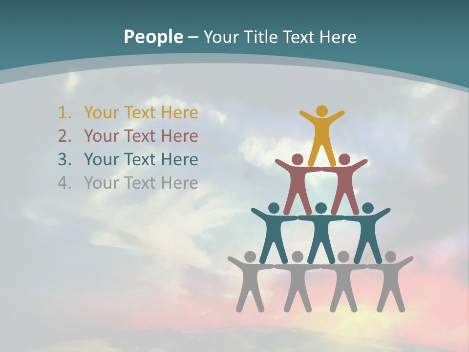 A Painting Of A Field With Clouds In The Sky PowerPoint Template