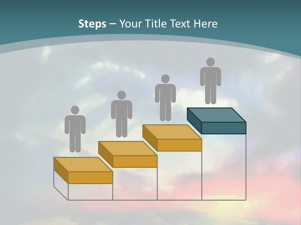 A Painting Of A Field With Clouds In The Sky PowerPoint Template