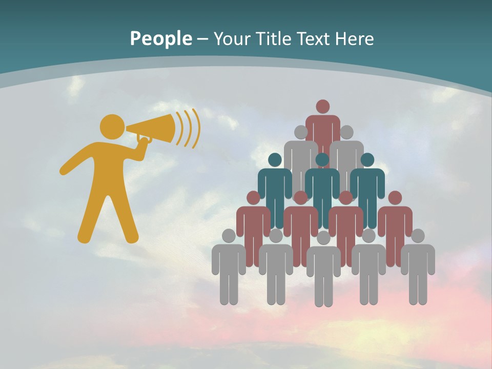 A Painting Of A Field With Clouds In The Sky PowerPoint Template