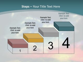 A Painting Of A Field With Clouds In The Sky PowerPoint Template