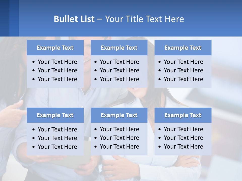 A Group Of People Looking At A Tablet PowerPoint Template