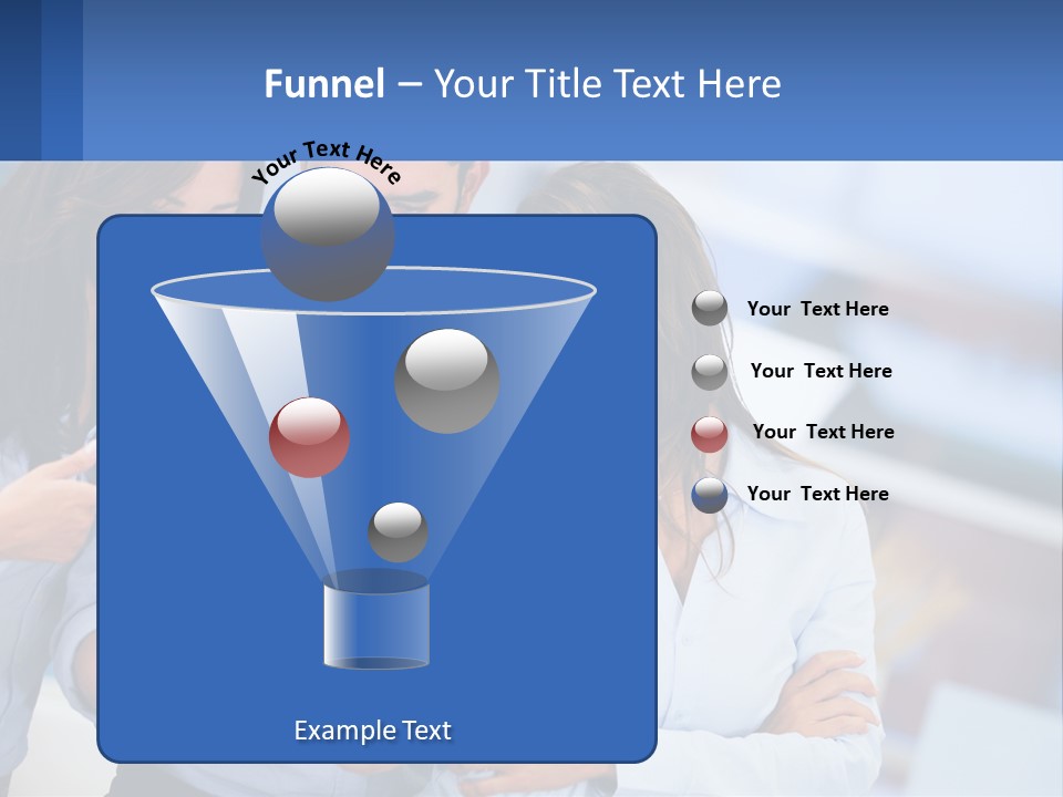 A Group Of People Looking At A Tablet PowerPoint Template