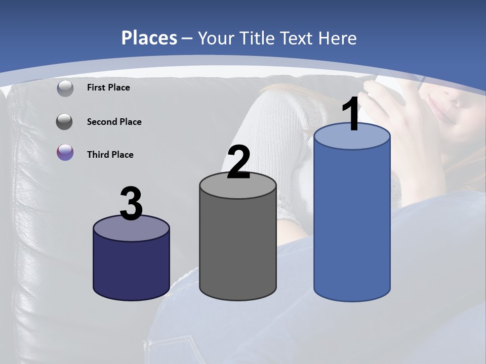 A Woman Sitting On A Couch Holding A Remote Control PowerPoint Template