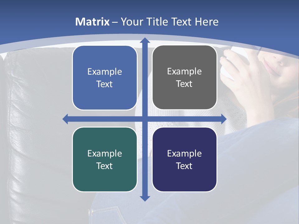 A Woman Sitting On A Couch Holding A Remote Control PowerPoint Template