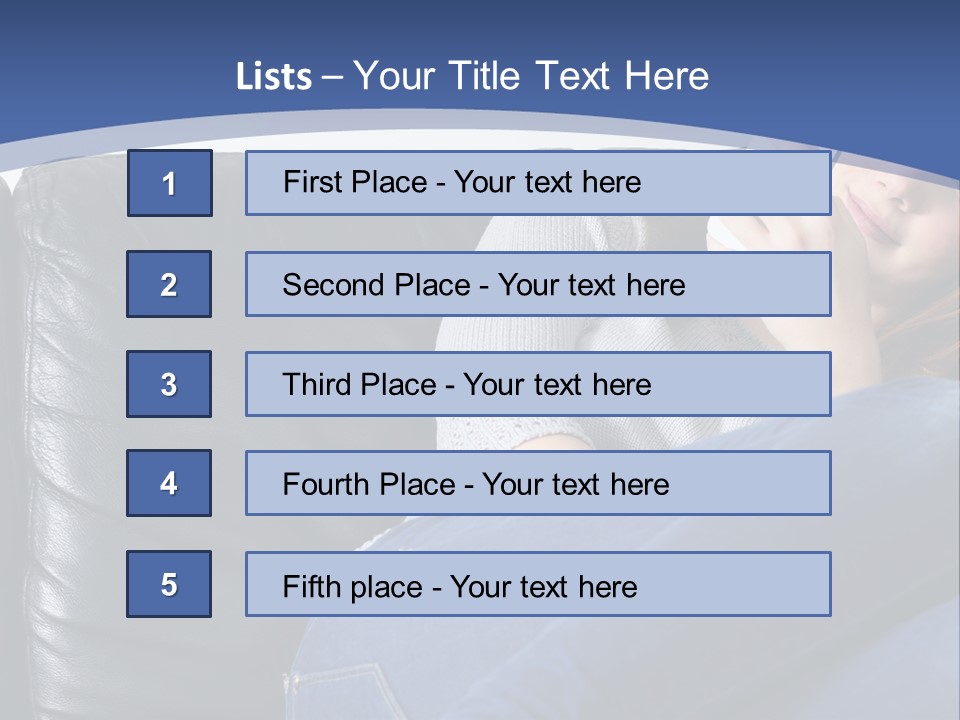 A Woman Sitting On A Couch Holding A Remote Control PowerPoint Template