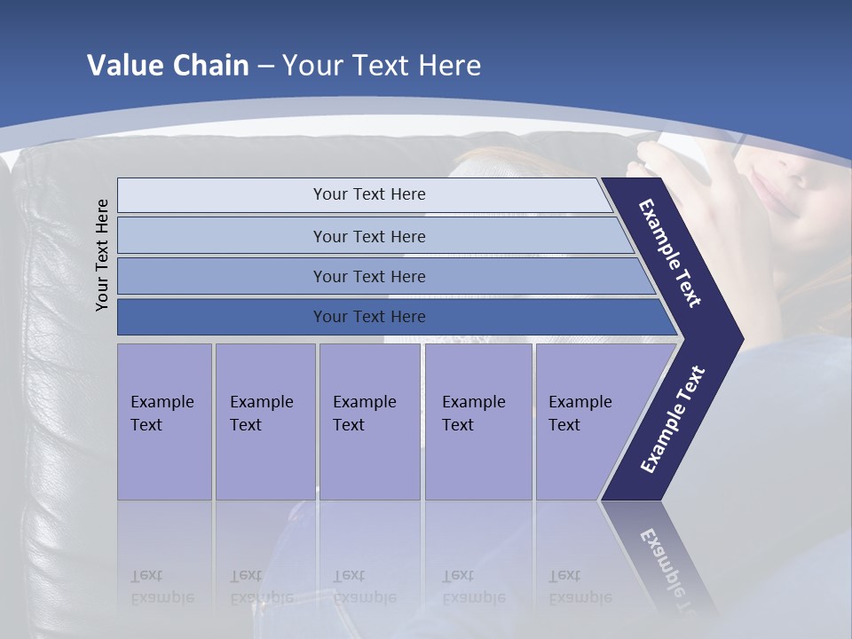A Woman Sitting On A Couch Holding A Remote Control PowerPoint Template