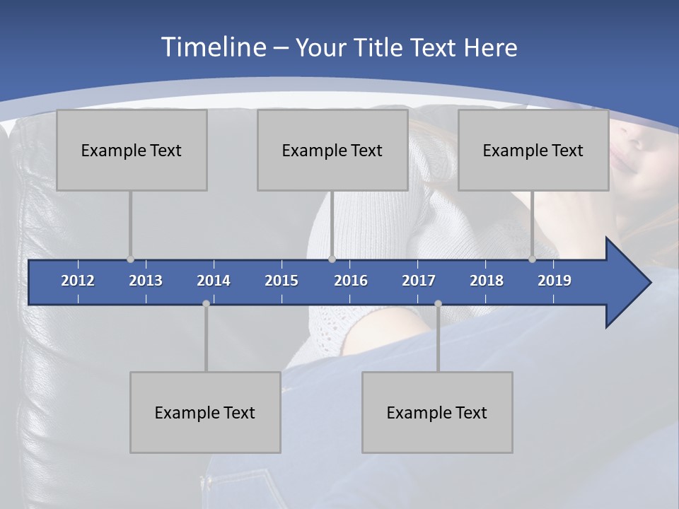 A Woman Sitting On A Couch Holding A Remote Control PowerPoint Template
