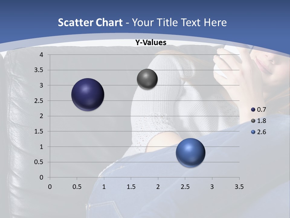 A Woman Sitting On A Couch Holding A Remote Control PowerPoint Template