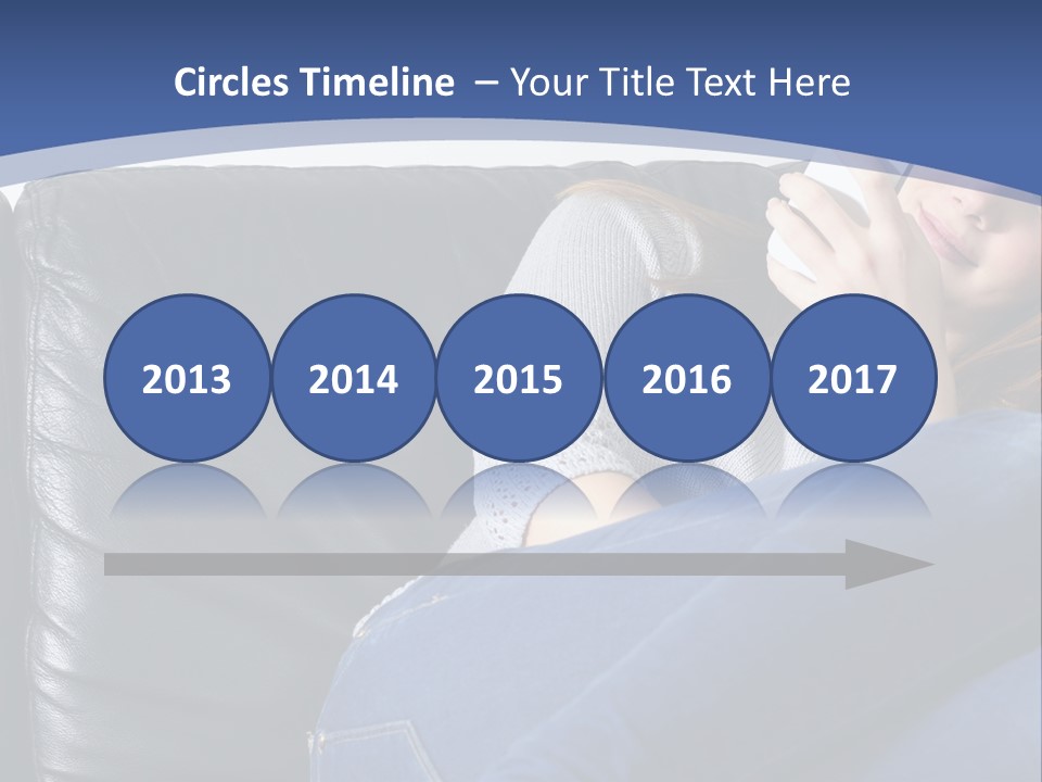 A Woman Sitting On A Couch Holding A Remote Control PowerPoint Template