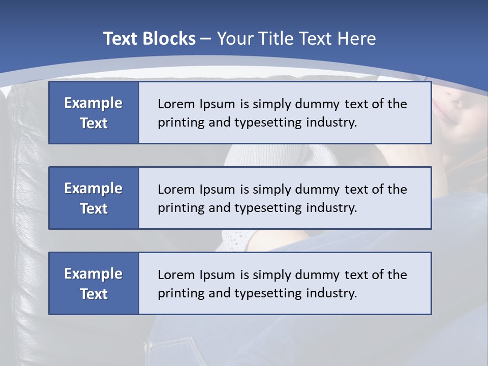 A Woman Sitting On A Couch Holding A Remote Control PowerPoint Template