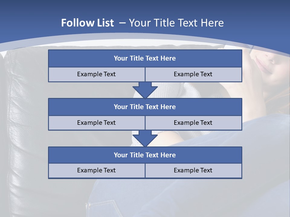 A Woman Sitting On A Couch Holding A Remote Control PowerPoint Template
