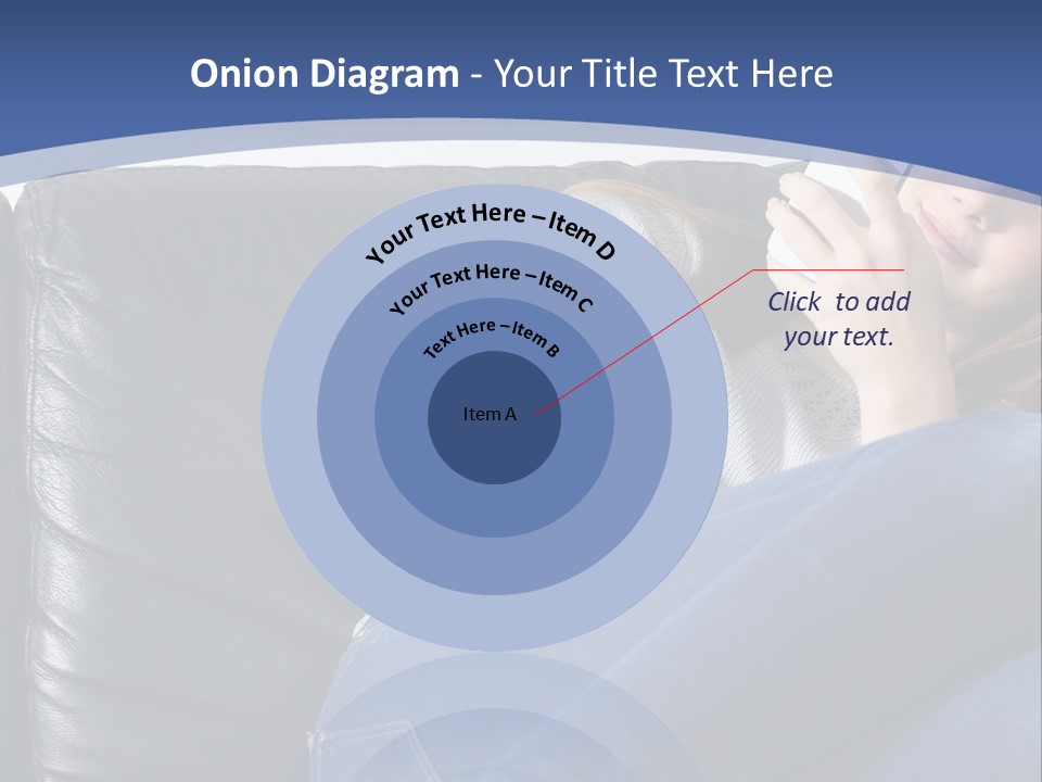 A Woman Sitting On A Couch Holding A Remote Control PowerPoint Template