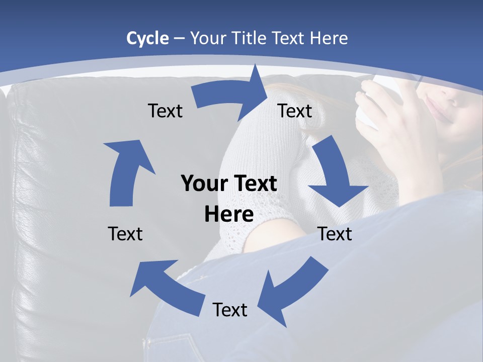 A Woman Sitting On A Couch Holding A Remote Control PowerPoint Template