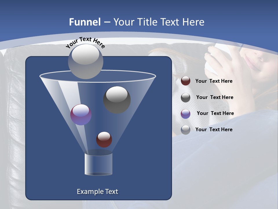 A Woman Sitting On A Couch Holding A Remote Control PowerPoint Template