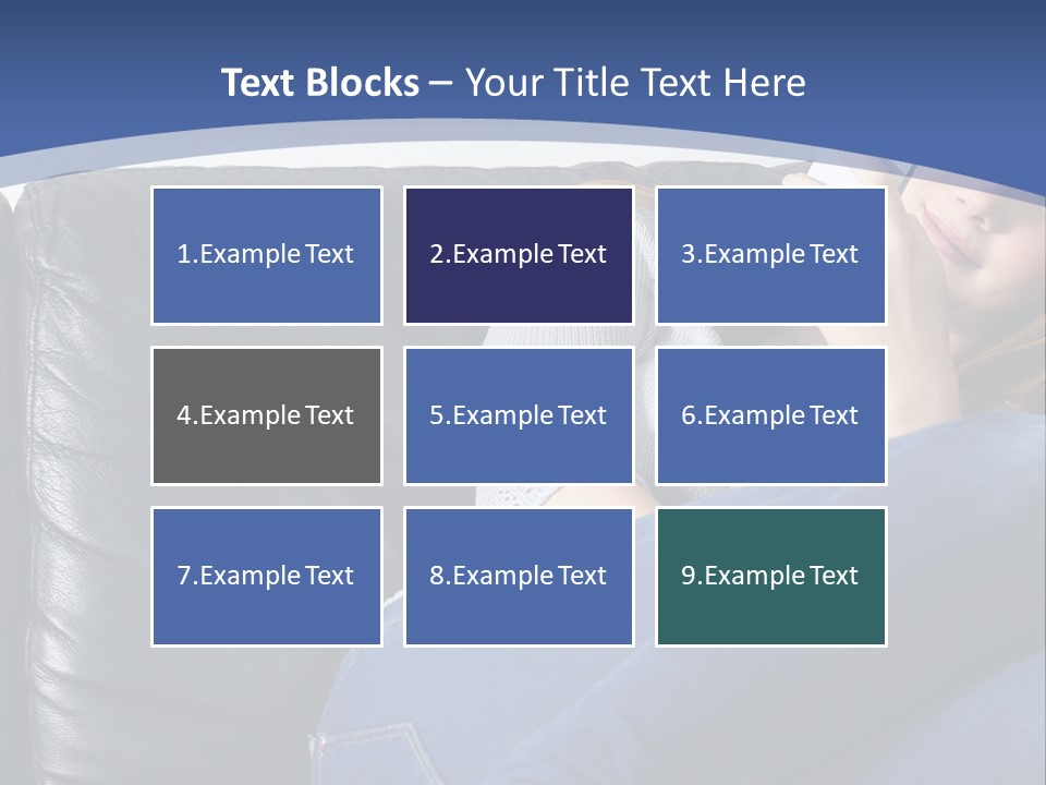 A Woman Sitting On A Couch Holding A Remote Control PowerPoint Template