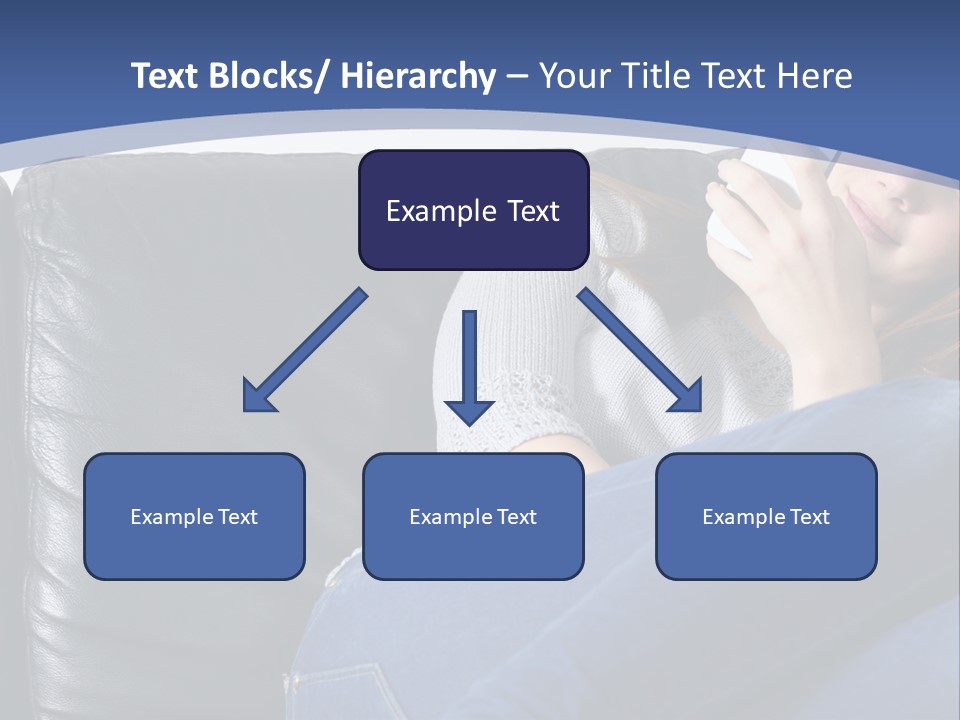 A Woman Sitting On A Couch Holding A Remote Control PowerPoint Template