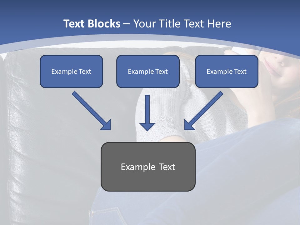 A Woman Sitting On A Couch Holding A Remote Control PowerPoint Template